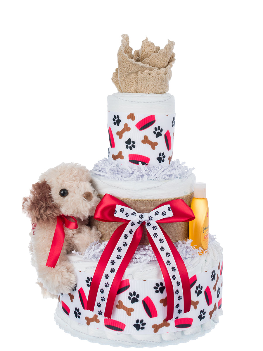 Lil' Baby Cakes Puppy Tails Diaper Cake