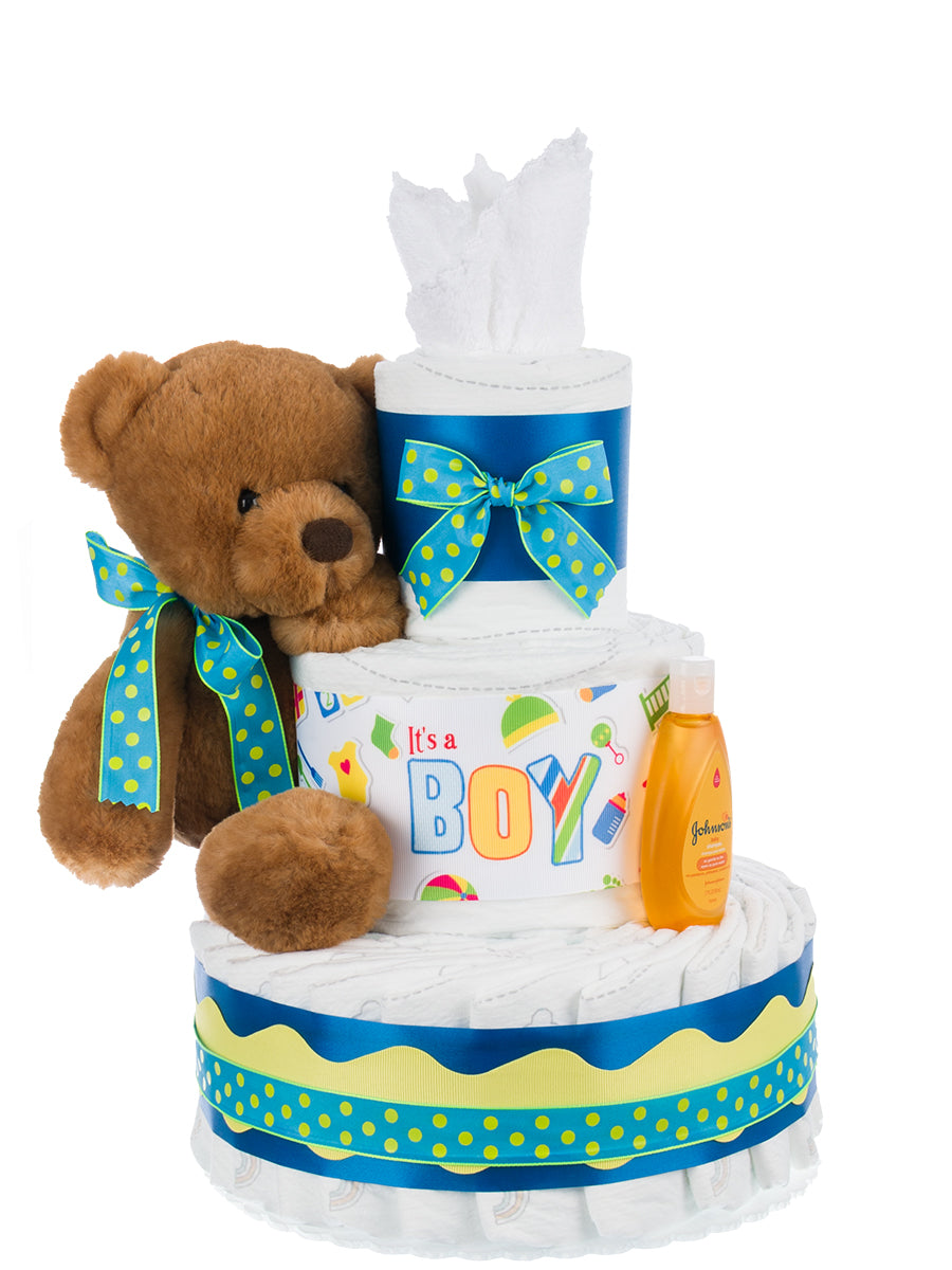 It's A Boy Baby Diaper Cake