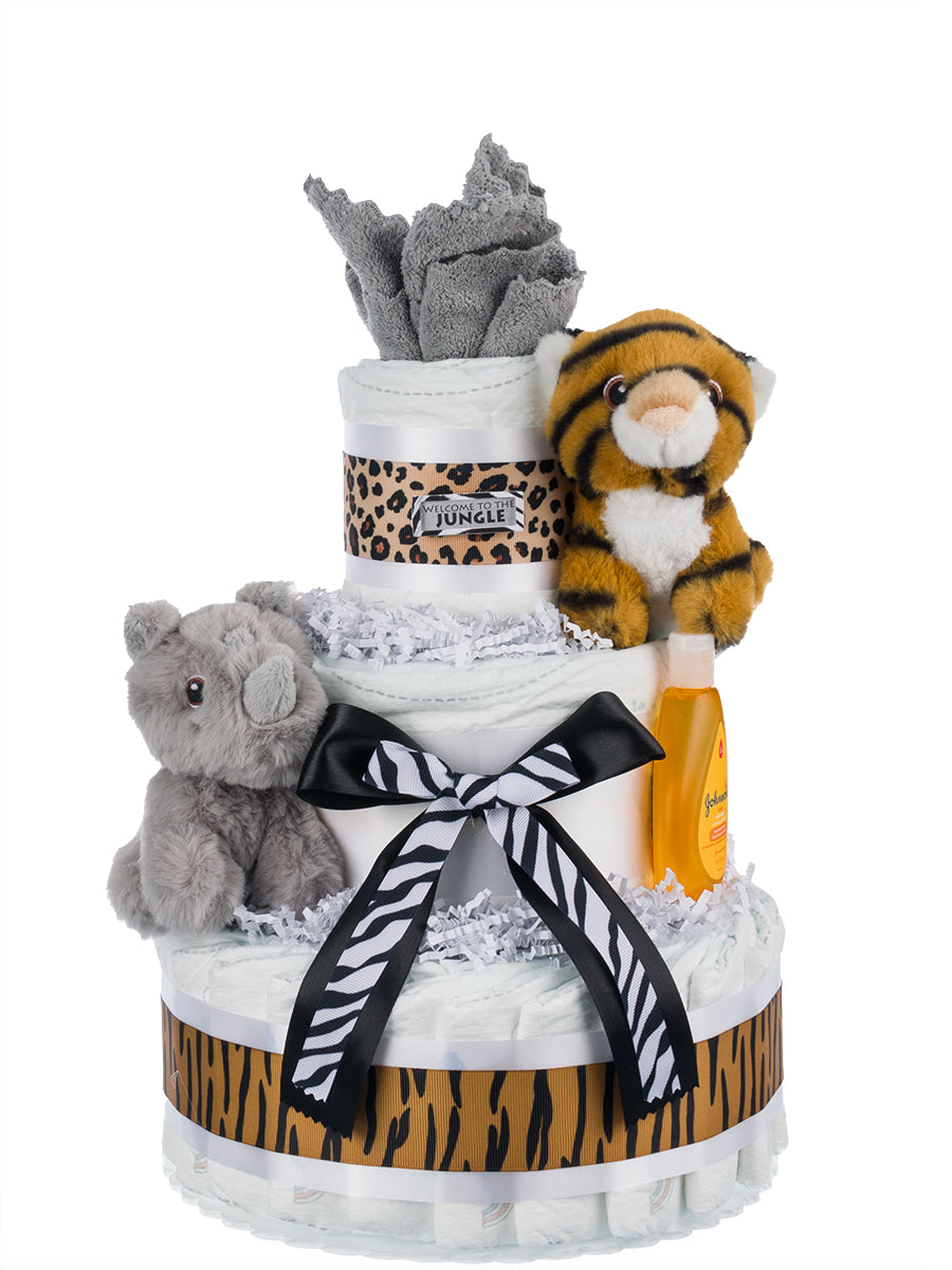 Lil' Baby Cakes Lil' Jungle Friends Diaper Cake