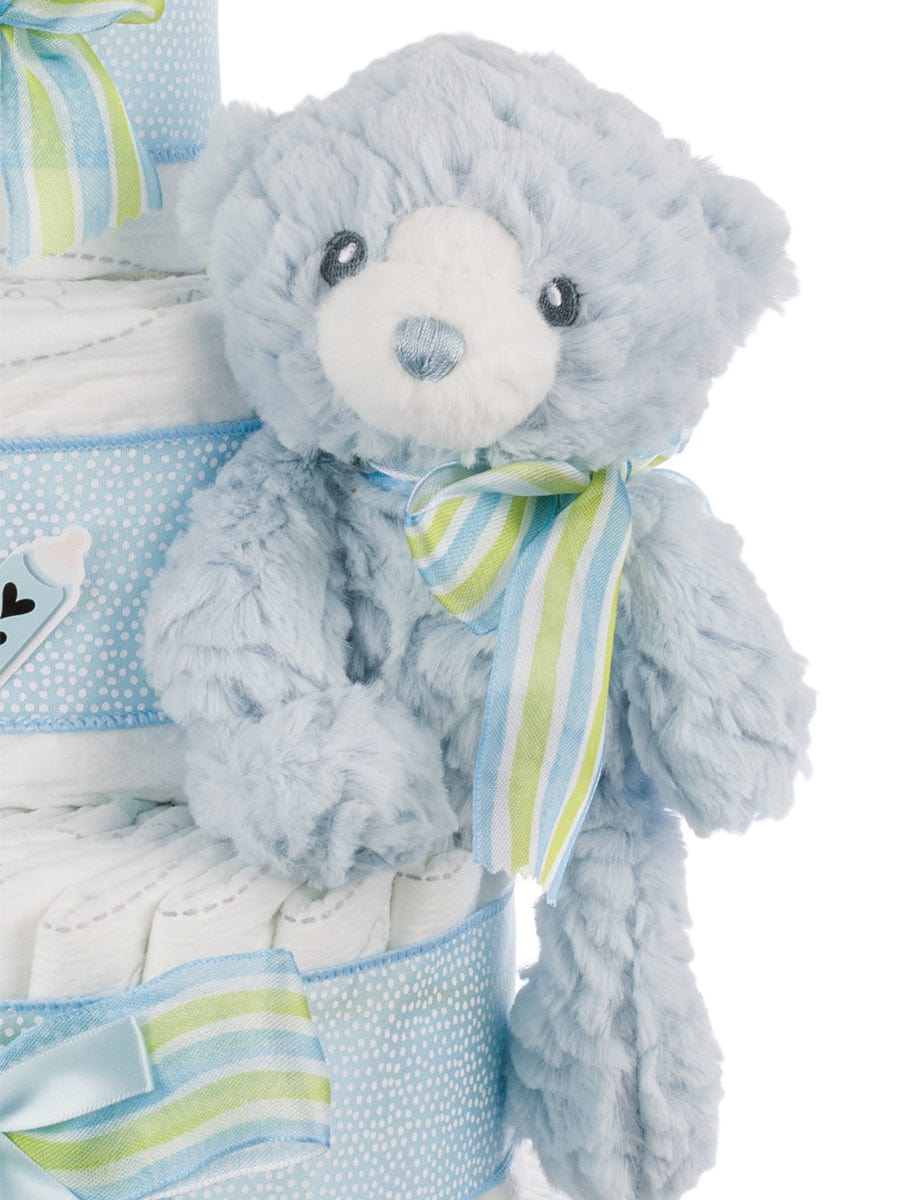 Lil' Baby Cakes Baby Bear Diaper Cake for Twin Boys