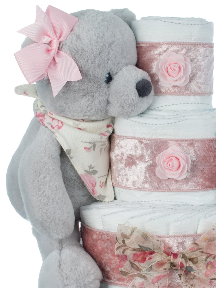 Lil' Baby Cakes Bloom & Grow Diaper Cake for Girls