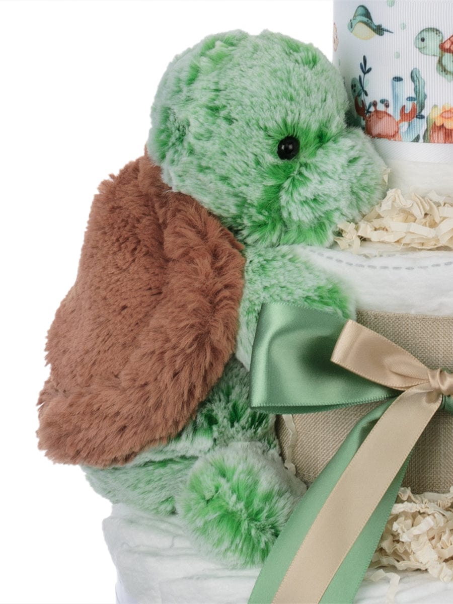 Lil' Baby Cakes Sea Turtle Neutral Diaper Cake