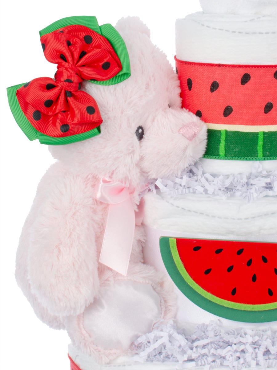 Lil' Baby Cakes Watermelon Fun 3 Tier Girl Baby Diaper Cake