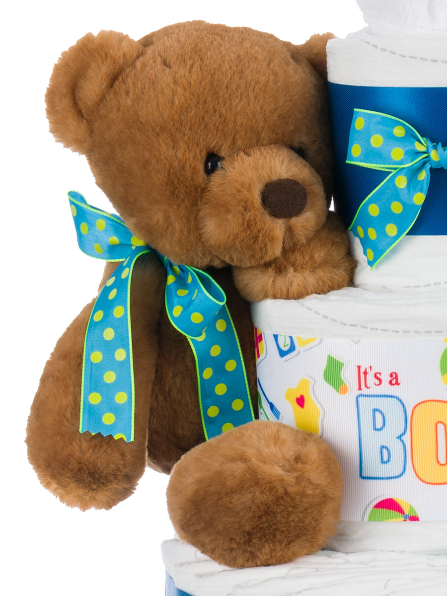 It's A Boy Baby Diaper Cake