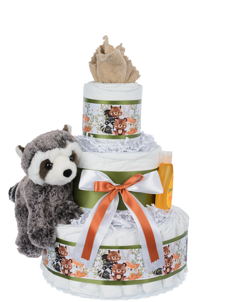 Lil' Baby Cakes Woodland Themed Baby Diaper Cake