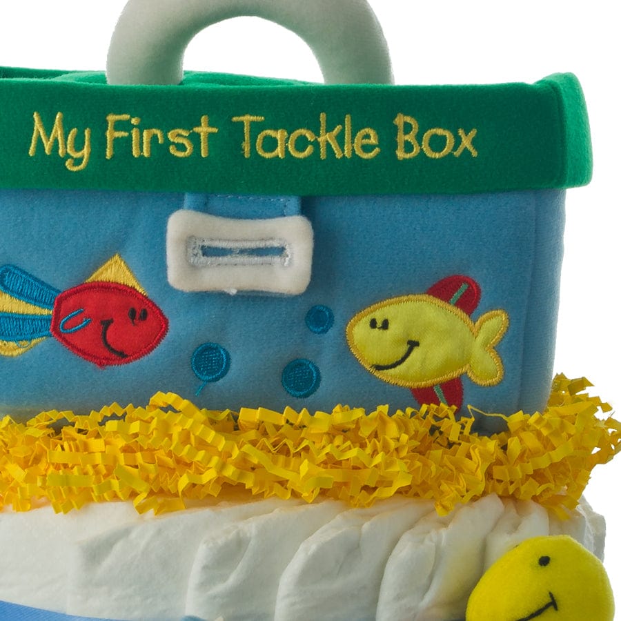 Fishing Theme Diaper Cake/ 3 Tier Diaper Cake/ Boy Baby Shower
