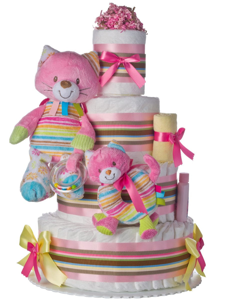 Rainbow baby best sale diaper cake